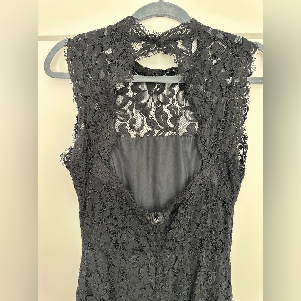 BB Dakota Long Lace Trim Maxi Dress